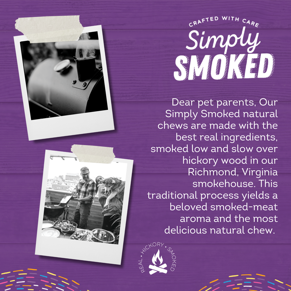 A flyer for Paw Love Simply Smoked Beefy Stix 10 Pack.