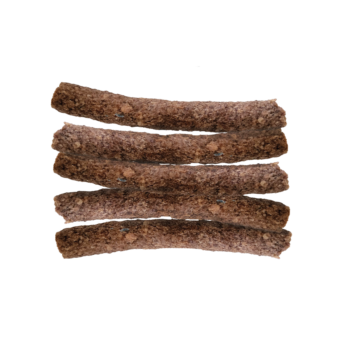 A stack of Simply Smoked Beefy Stix 10 Pack on a white background. Brand Name: Paw Love.